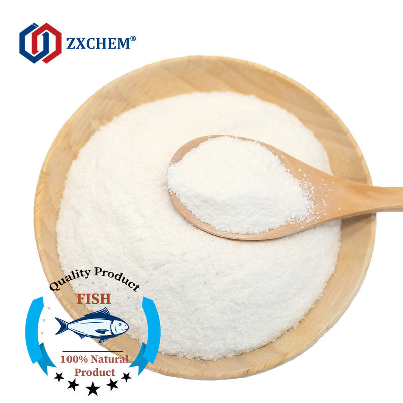 CAS 9007-34-5 Hydrolyzed Fish Collagen Powder For Frozen Food / Beverages